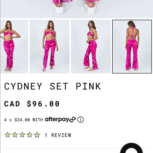 Princess Polly Cydney Set Pink - Picture 4 of 4